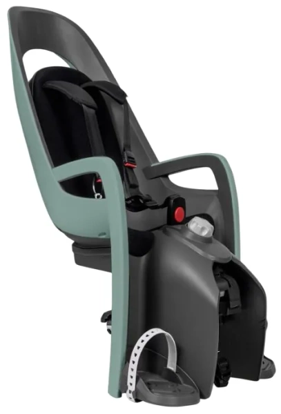 HAMAX Caress - fotelik rowerowy montowany na bagażniku | Green/black