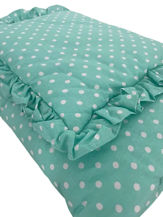 KMK - bawełniany komplet: kołderka 60x70 cm + poduszka 30x30 cm | Zielony