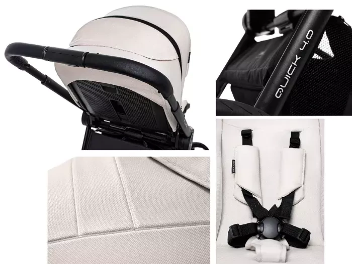 MUUVO Quick 4.0 - wózek wielofunkcyjny, zestaw 2w1 | Desert Sand (+ ADAPTERY)