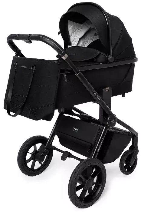 MUUVO Quick SE 2 - wózek wielofunkcyjny, zestaw 2w1 | Chromium Black (+ ADAPTERY)