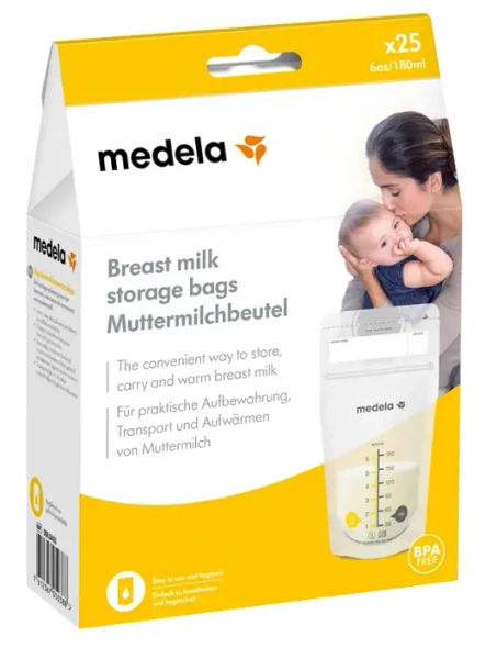 MEDELA - woreczki na mleko matki 180ml | 25szt.