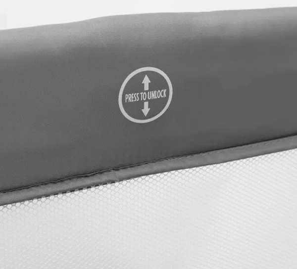 BABY MIX Lift - łóżeczko turystyczne 2-poziomowe | Szare