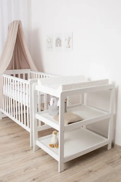 YOONCO - półkoprzewijak biały + przewijak profilowany miękki | Sarenka Hello Baby