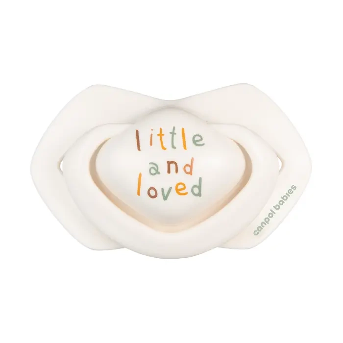 CANPOL BABIES - smoczek silikonowy Light touch 0-6m symetryczny | DOGS 2 szt.