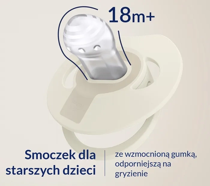 LOVI Prime - 2 x smoczek silikonowy dynamiczny 18 m+ | Baby Blue/Blue