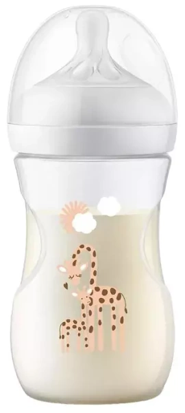 PHILIPS AVENT Natural Response - responsywna butelka antykolkowa 260 ml ŻYRAFA | 1 m+