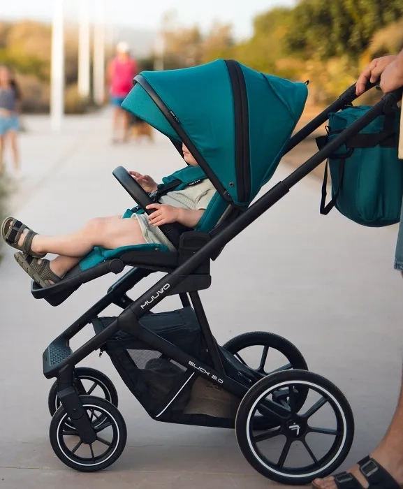 MUUVO Slick 2.0 - wózek wielofunkcyjny, zestaw 2w1 | Iron Graphite (+ ADAPTERY)