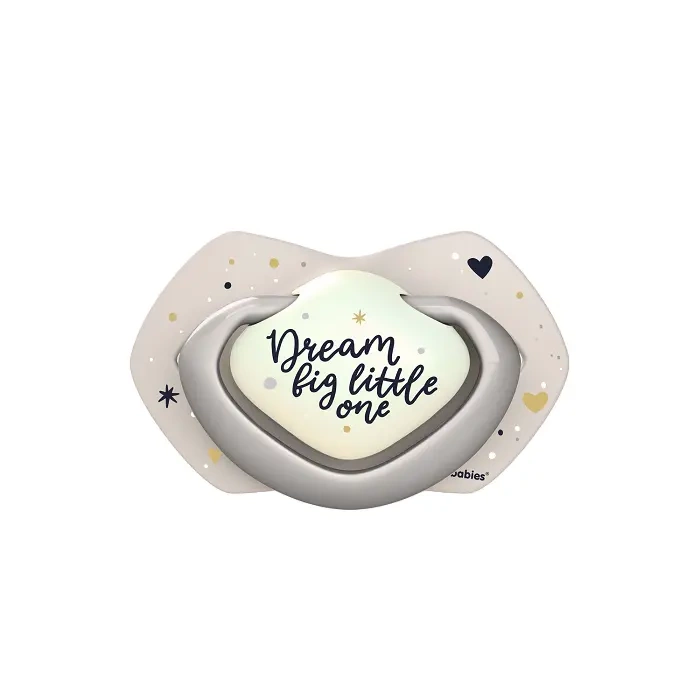 CANPOL BABIES - smoczek silikonowy 0-6m symetryczny świecący w ciemności | SLEEPY KOALA Boy 2szt.