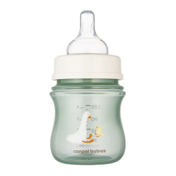 CANPOL BABIES -  Butelka antykolkowa EasyStart 120ml | GOOSE