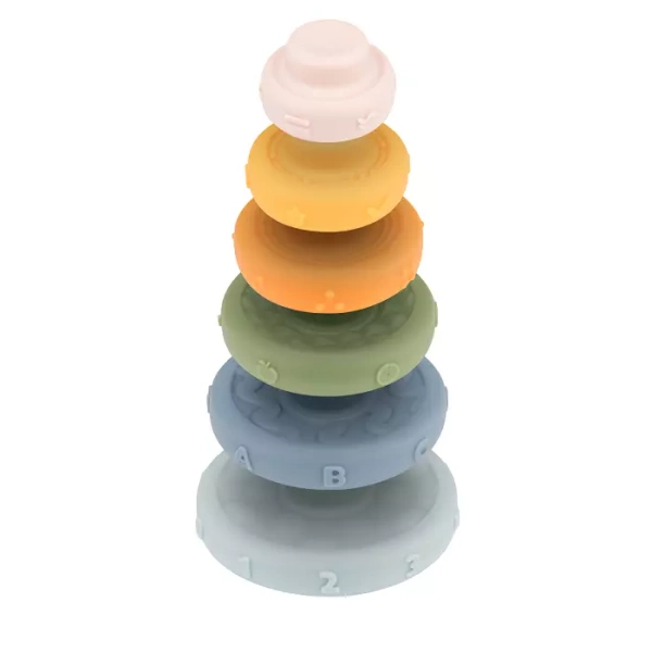 CANPOL BABIES - sensoryczna układanka piramidka 6m+