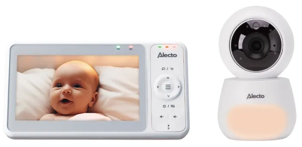 ALECTO DVM2050 - niania elektroniczna z ruchomą kamerą HD, lampką nocną i wyświetlaczem 5''