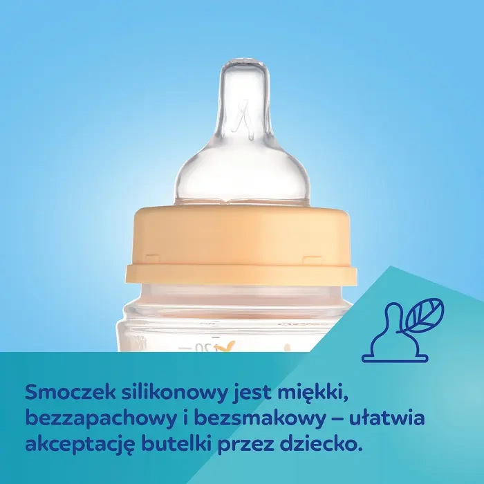 CANPOL BABIES - Butelka antykolkowa EasyStart 240ml | MOUNTAINS zielona