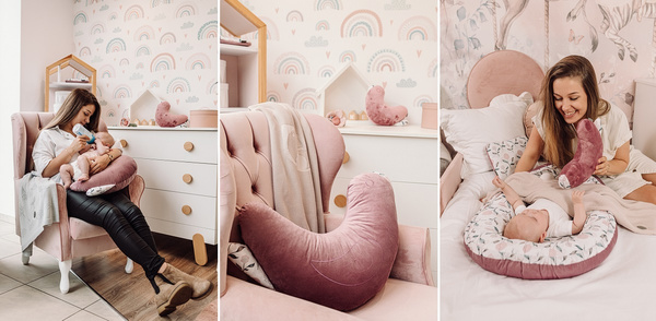 YOONCO - poduszka mała Ptaszek MINI | Flower