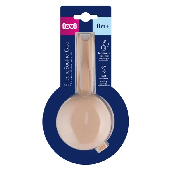 LOVI - silikonowe etui na smoczek | Nude