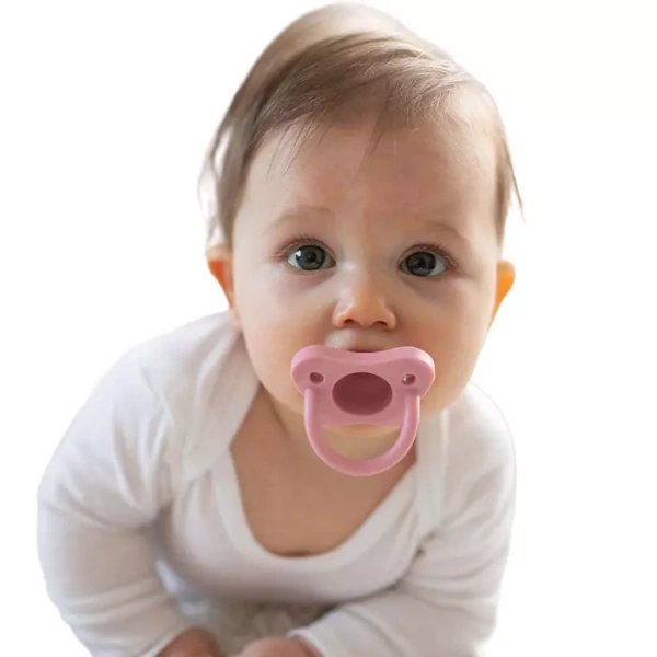 DR BROWN′S - smoczek silikonowy o kształcie butelki standard 0 m+ | różowy