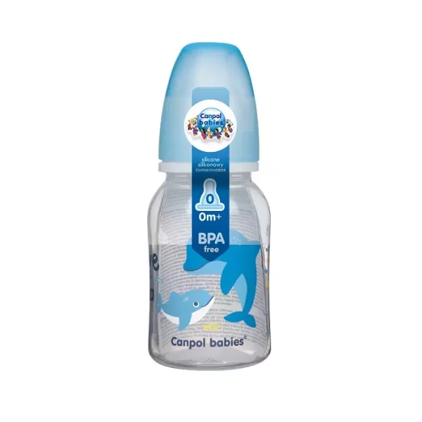 CANPOL BABIES - butelka wąska 120 ml | LOVE & SEA