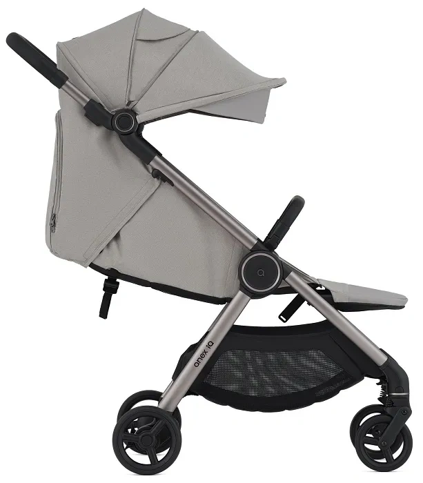 ANEX IQ Premium - wózek wielofunkcyjny, zestaw 3w1 z buggy | Silve