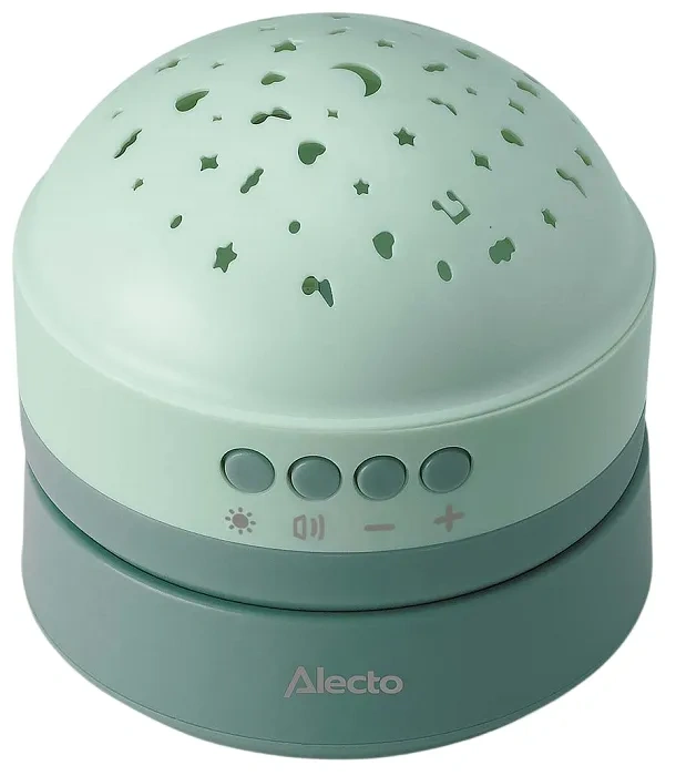 ALECTO BC130 - projektor 2w1 z białym szumem i kołysankami | Miętowy
