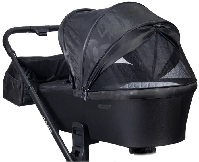 MUUVO Quick - wózek wielofunkcyjny, zestaw 2w1 z gondolą Trendy | Raven Black