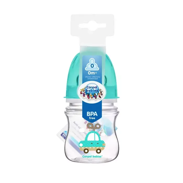 CANPOL BABIES - butelka szeroka antykolkowa 120ml PP EasyStart | TOYS