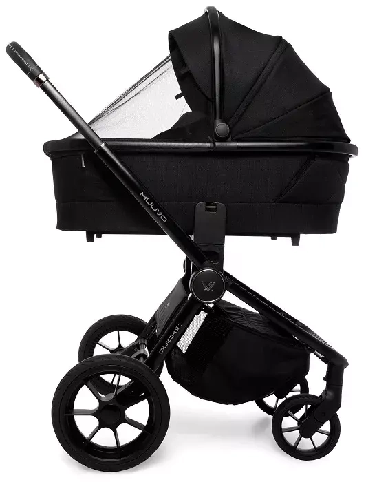 MUUVO Quick SE 2 - wózek wielofunkcyjny, zestaw 2w1 | Chromium Black