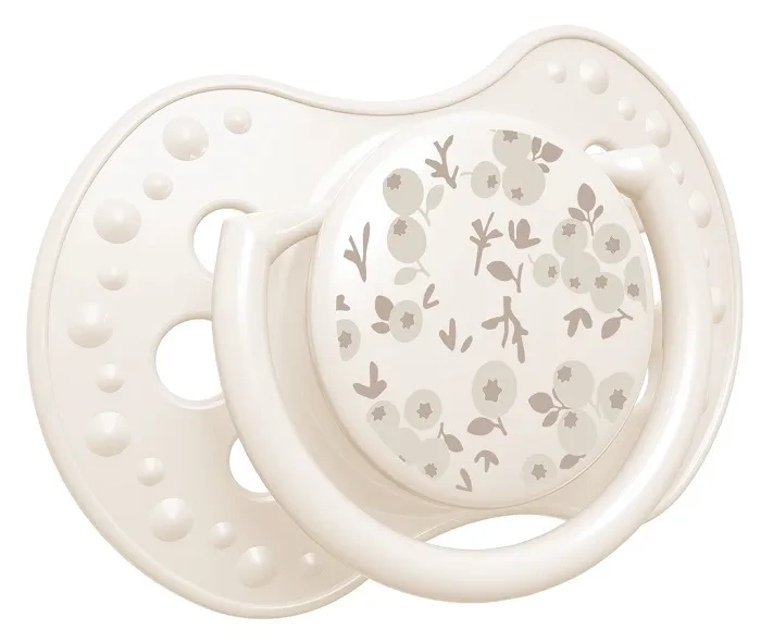 LOVI Blossom - 2 x smoczek silikonowy dynamiczny 0-6 m | Ivory