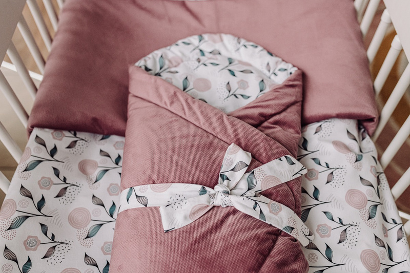 YOONCO - dwustronny kocyk kołderka 80x100 cm | Flower