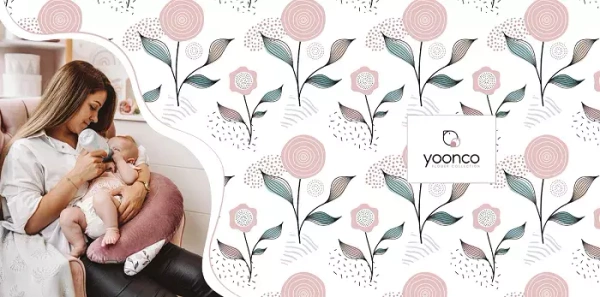 YOONCO - poduszka wielofunkcyjna duża Ptaszek | Flower Minky