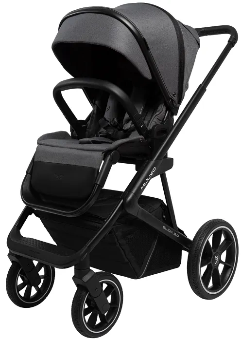 MUUVO Slick 2.0 - wózek wielofunkcyjny, zestaw 2w1 | Iron Graphite (+ ADAPTERY)