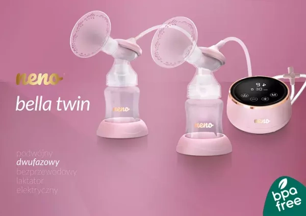 NENO Bella Twin - 2-fazowy bezprzewodowy laktator elektroniczny | PODWÓJNY