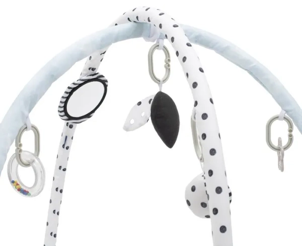 BABY MIX - mata edukacyjna z pałąkiem "Miesiące" | Biała