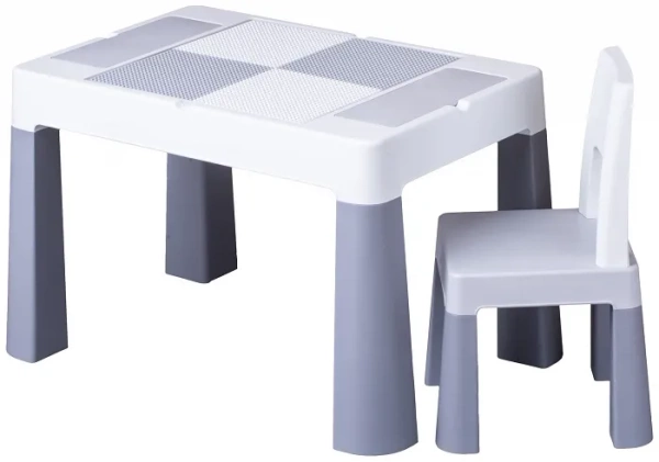 TEGA BABY Multifun Eco - wielofunkcyjny stolik z krzesełkiem | Szary