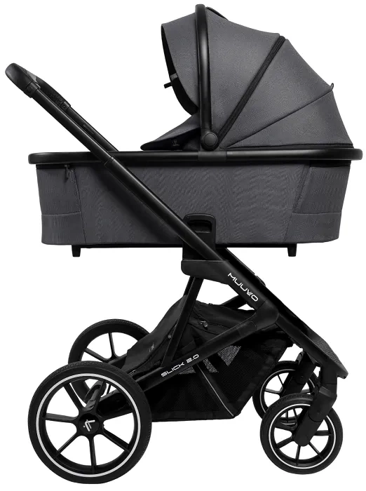 MUUVO Slick 2.0 - wózek wielofunkcyjny, zestaw 2w1 | Iron Graphite (+ ADAPTERY)
