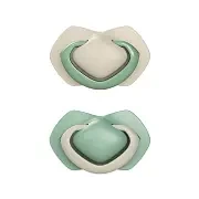 CANPOL BABIES - smoczek silikonowy Light touch 6-18m symetryczny | PURE COLOR Beżowy 2 szt.