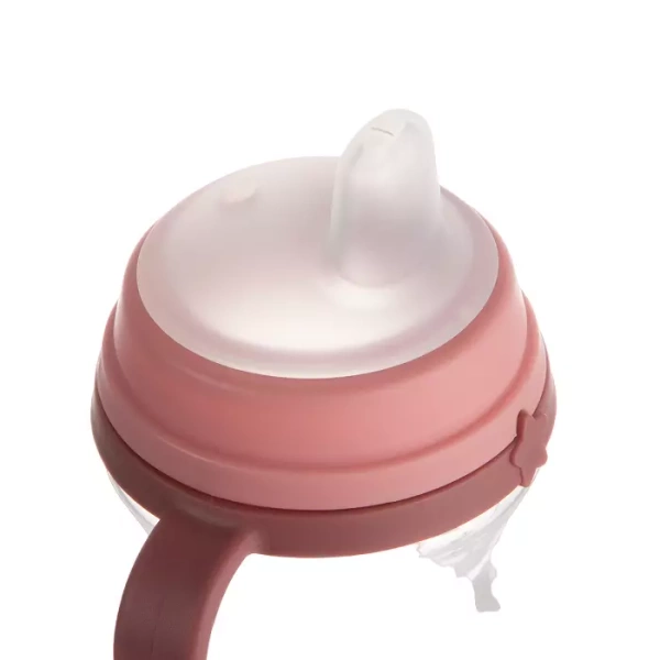 CANPOL BABIES - kubek z silikonowym ustnikiem FirstCup 250ml | BONJOUR PARIS różowy