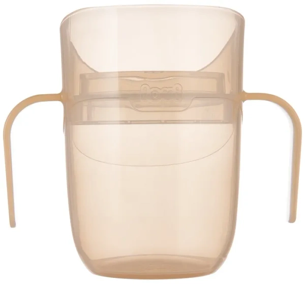 LOVI Genius - kubek treningowy z wkładką i uchwytami 150 ml | Nude