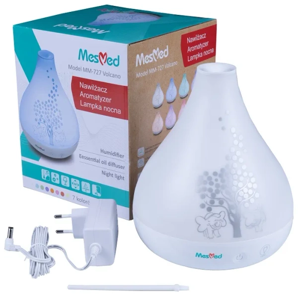 MESMED - nawilżacz powietrza z funkcją aromatyzera i lampki nocnej | Volcano