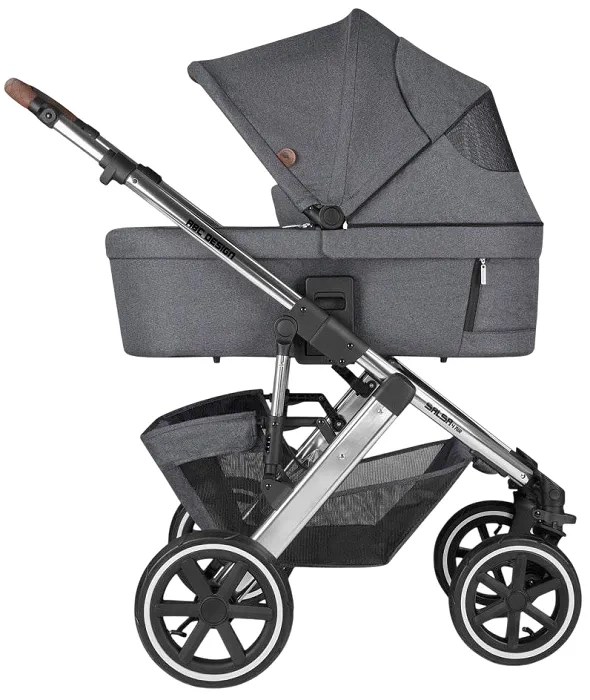 ABC DESIGN Salsa 4 Air - wózek wielofunkcyjny, zestaw 2w1 + okrycie na nóżki | Asphalt