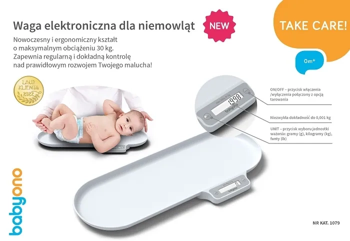 BABYONO - waga elektroniczna dla niemowląt