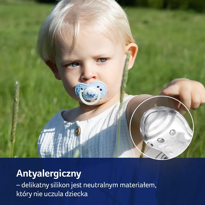 LOVI - smoczek silikonowy dynamiczny TIE DYE BLUE 2 szt. | 6-18m