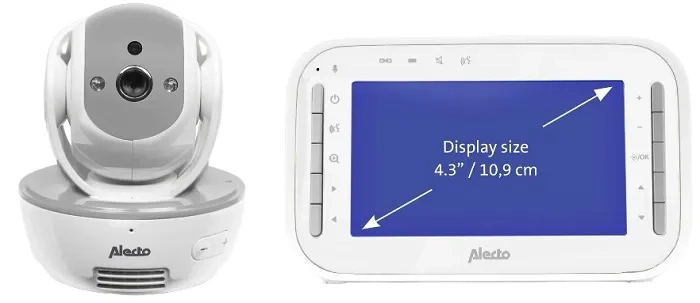 ALECTO DVM200MGS - niania elektroniczna z ruchomą kamerą i wyświetlaczem + projektor nocnego nieba GRATIS!