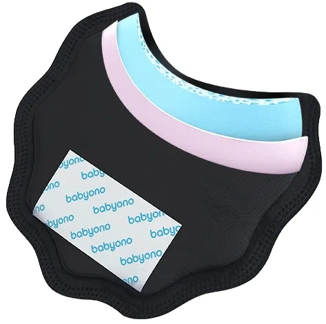 BABYONO Natural Nursing - wkładki laktacyjne 24 szt. | Czarne