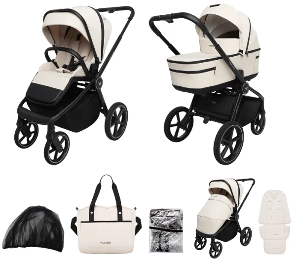 MUUVO Five - wózek wielofunkcyjny, zestaw 2w1 | Desert Sand