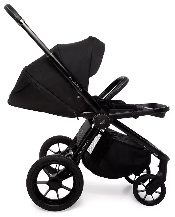 MUUVO Quick SE 2 - wózek wielofunkcyjny, zestaw 2w1 | Chromium Black
