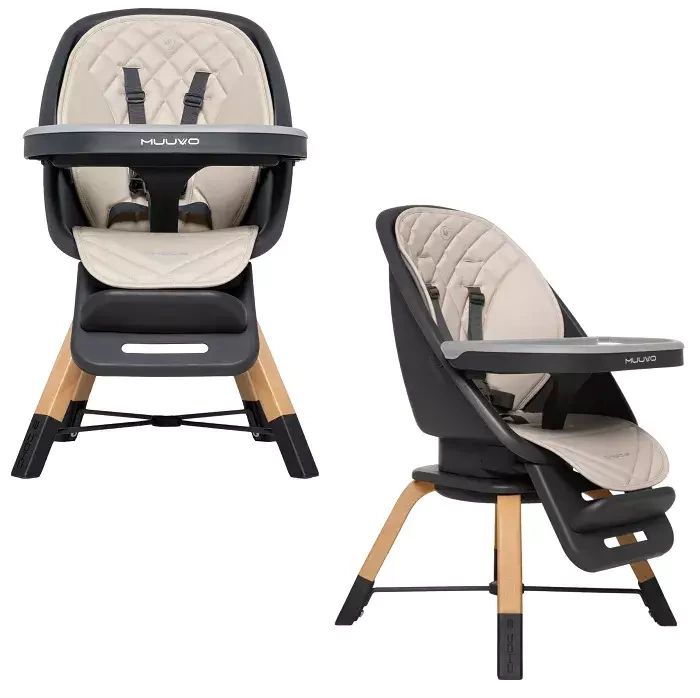 MUUVO Choc 2 - krzesełko do karmienia 3w1 | Beige