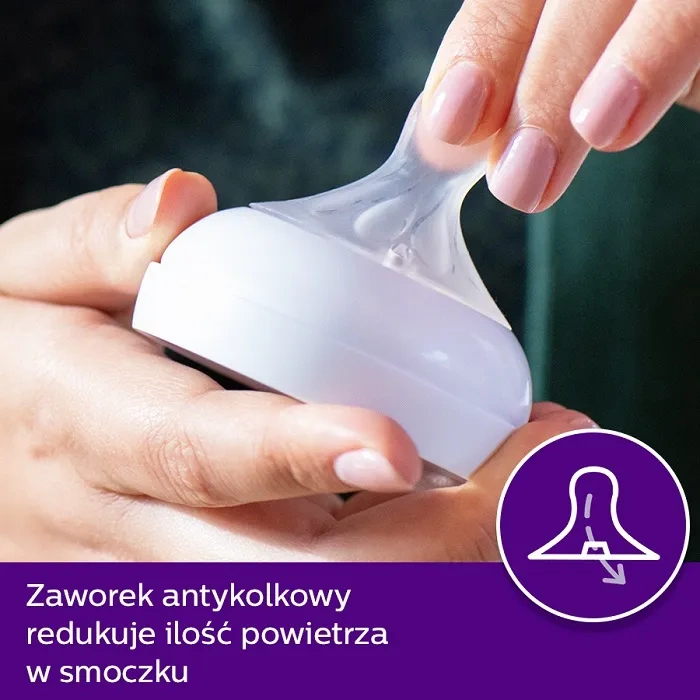 PHILIPS AVENT Natural Response - zestaw: 5 butelek + smoczek + szczotka | 0 m+
