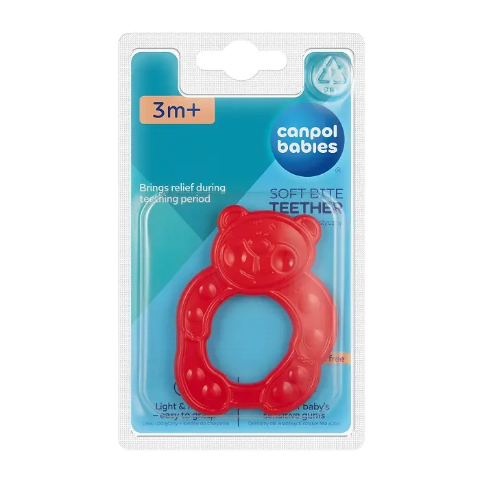 CANPOL BABIES - gryzak elastyczny dla niemowląt wyjątkowo lekki | ANIMALS