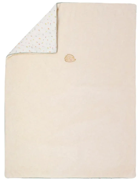 NATTOU Mila, Zoe & Lana - dwustronny kocyk do łóżeczka 75x100 cm | Beżowy