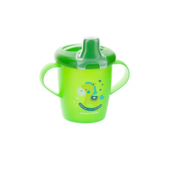 CANPOL BABIES - kubek niekapek twardy 250 ml | TOYS zielony