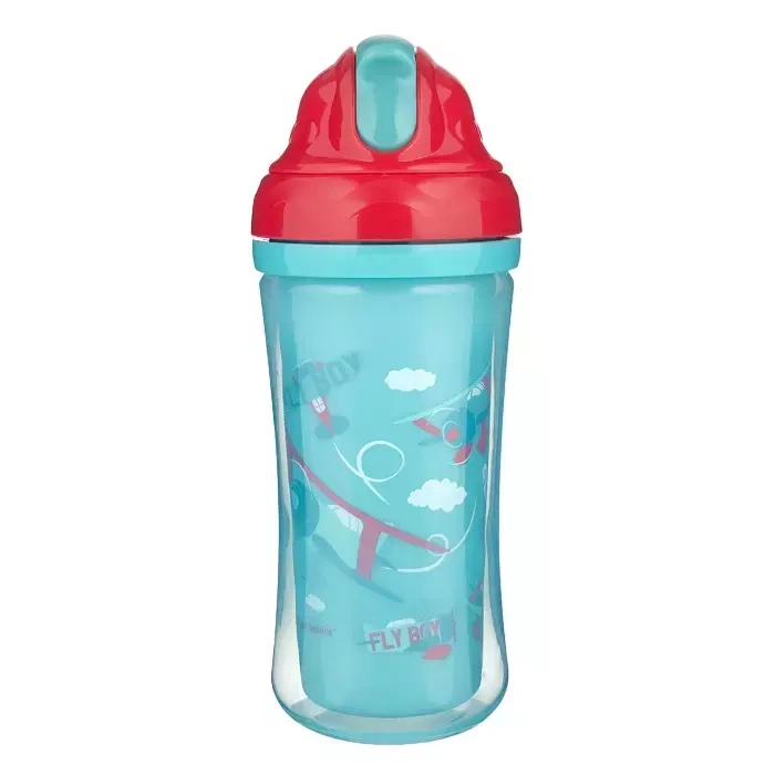 CANPOL BABIES - bidon ze składaną rurką silikonową 260ml | Samoloty